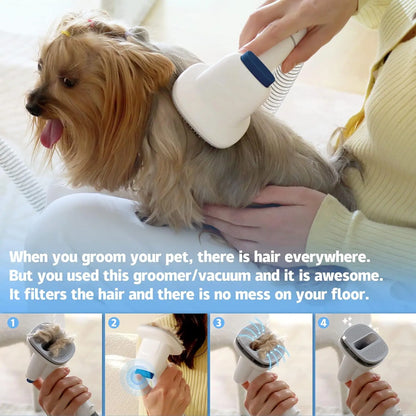 LMVVC Pet Grooming Kit with Vacuum for Dogs and Cats Groomer Tools Poodle Puppy Cleaning #Summervibes #Petlovers