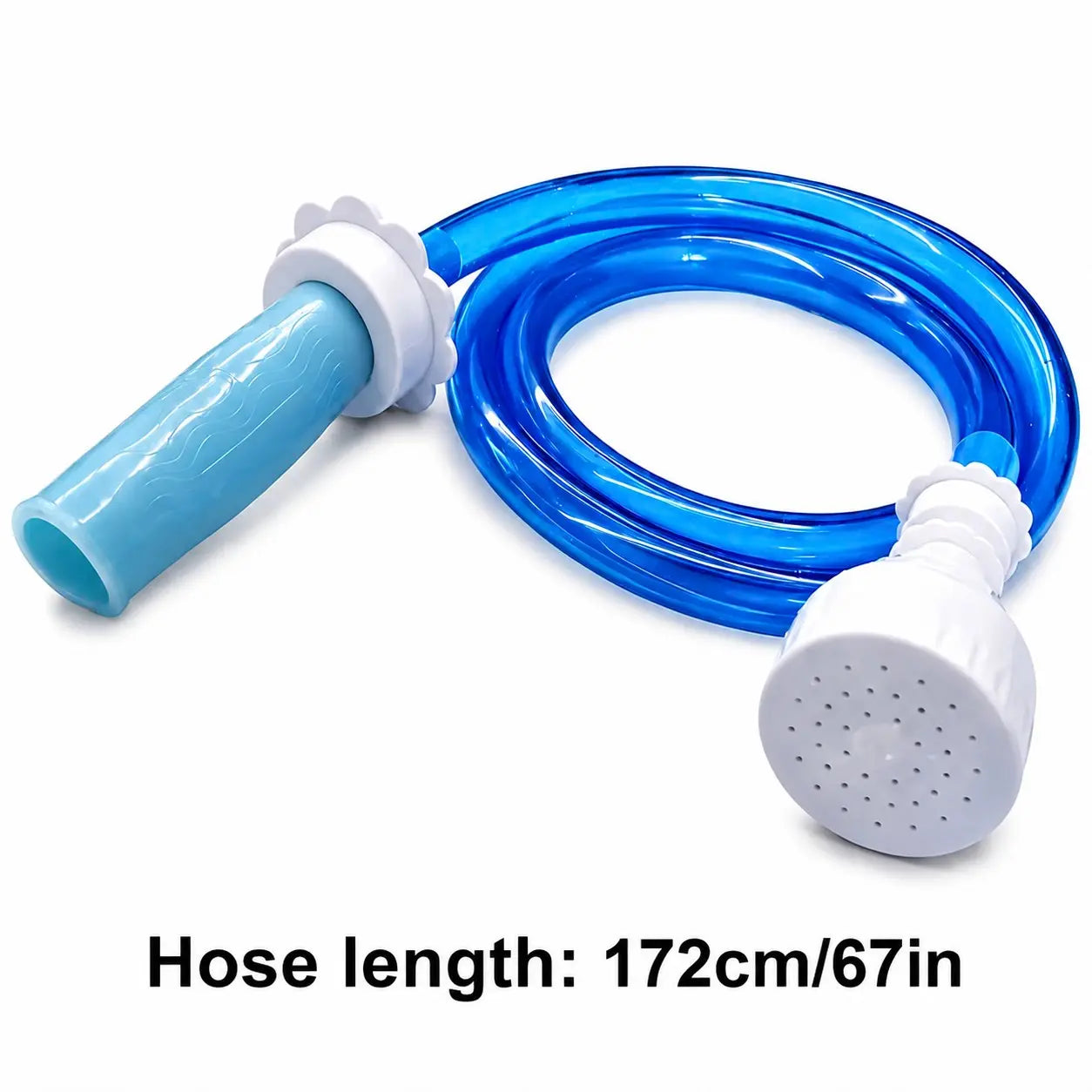 Pet Bath Tub Faucet Sprayer, 5 Ft Ultra-Flex Dog Shower Hose Adapter, Slip-On Pet Showerhead, No Install, Universal Size